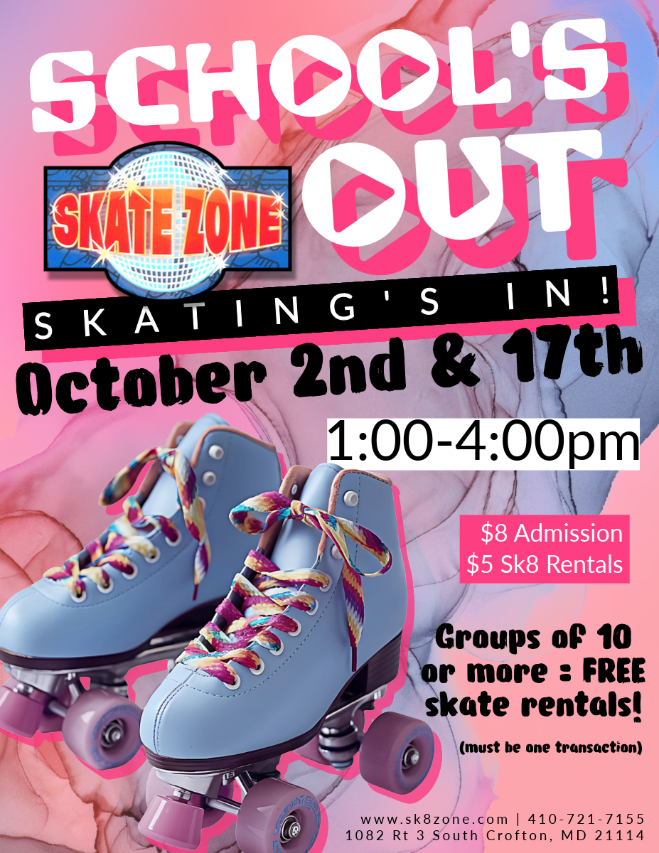 OCTOBER School’s Out Skates 2025